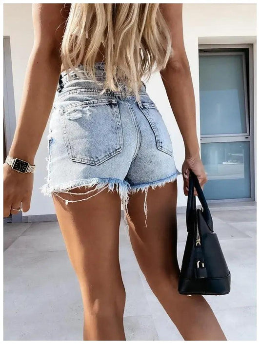 Product Image light blue women's shorts