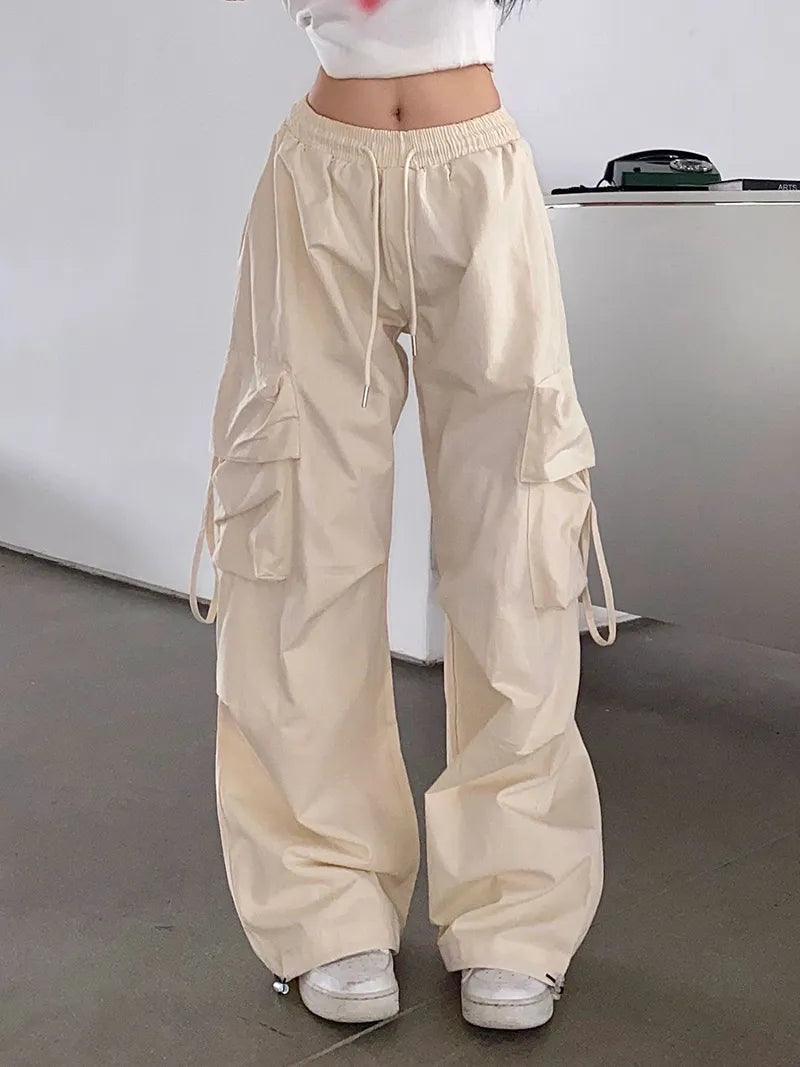 Cargo Drawstring Adjustable Trousers - Modiva Modiva Cargo Drawstring Adjustable Trousers