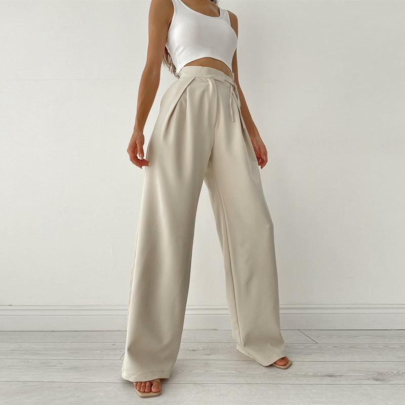 Smart Casual Wide Leg Trousers - Modiva Modiva Smart Casual Wide Leg Trousers