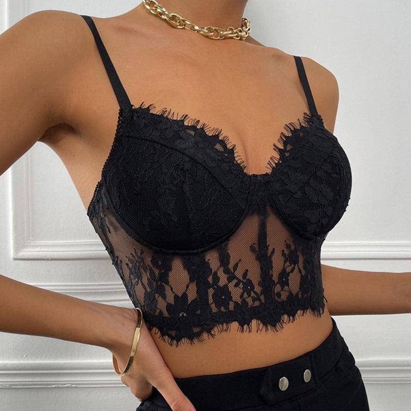 Lace Bralette Corset Top - Modiva Modiva Lace Bralette Corset Top