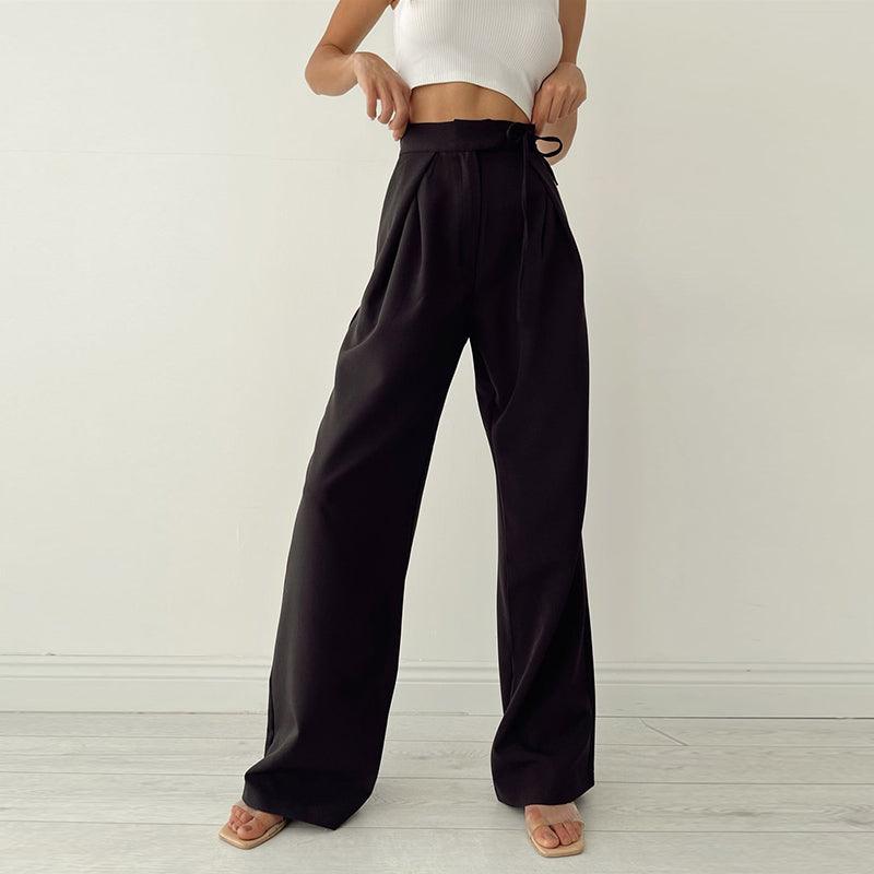 Smart Casual Wide Leg Trousers - Modiva S / Black Modiva Smart Casual Wide Leg Trousers