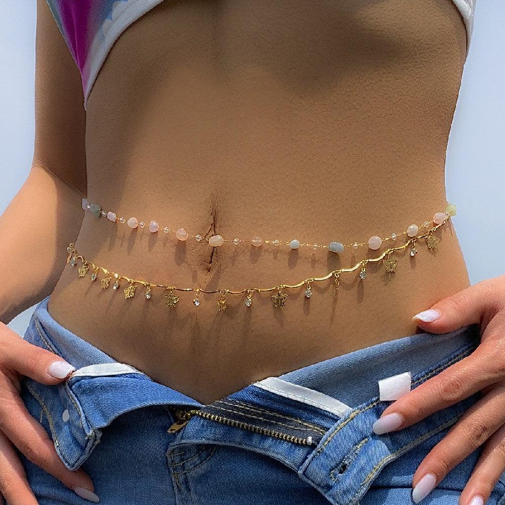 Summer Accessories Belly Chain - Modiva Crystal Beads Modiva Summer Accessories Belly Chain