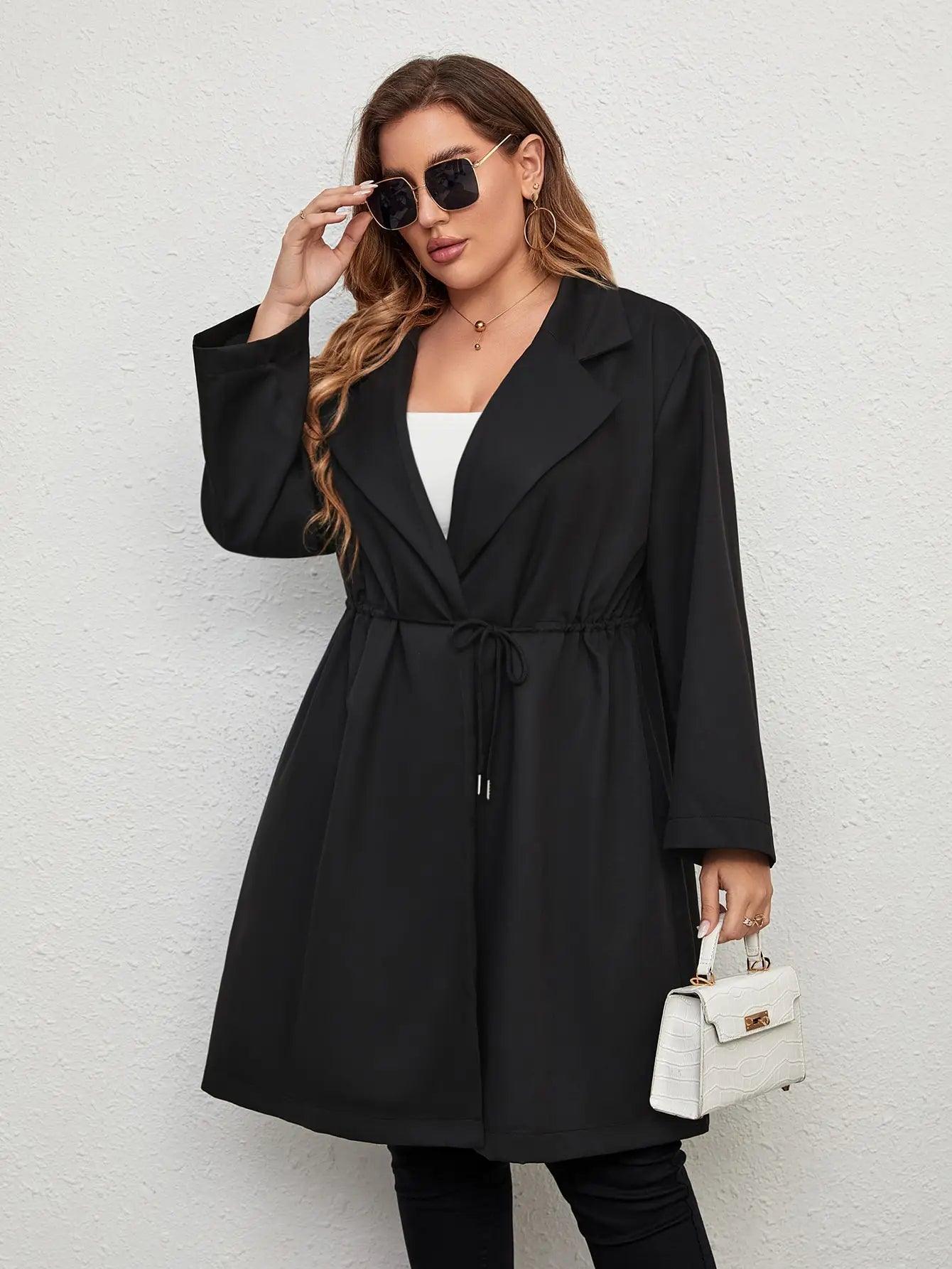 Plus Size Trench Coat - Modiva Modiva Plus Size Trench Coat