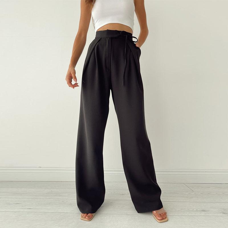 Smart Casual Wide Leg Trousers - Modiva Modiva Smart Casual Wide Leg Trousers