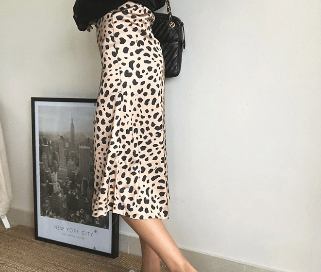 High Waisted Leopard Print Skirt - Modiva My Store High Waisted Leopard Print Skirt