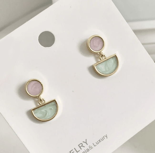 Minimal Geometric Shaped Earrings - Modiva Modiva Minimal Geometric Shaped Earrings