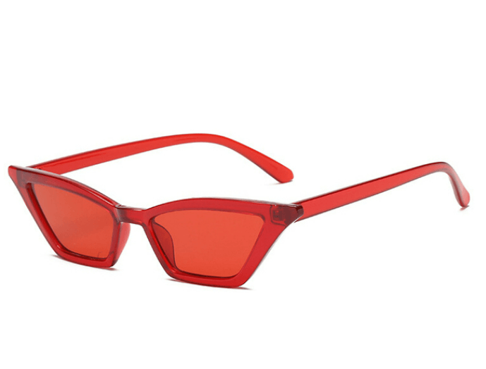 Vintage Cat Eye Sunglasses - Modiva Red Lenses Modiva Vintage Cat Eye Sunglasses