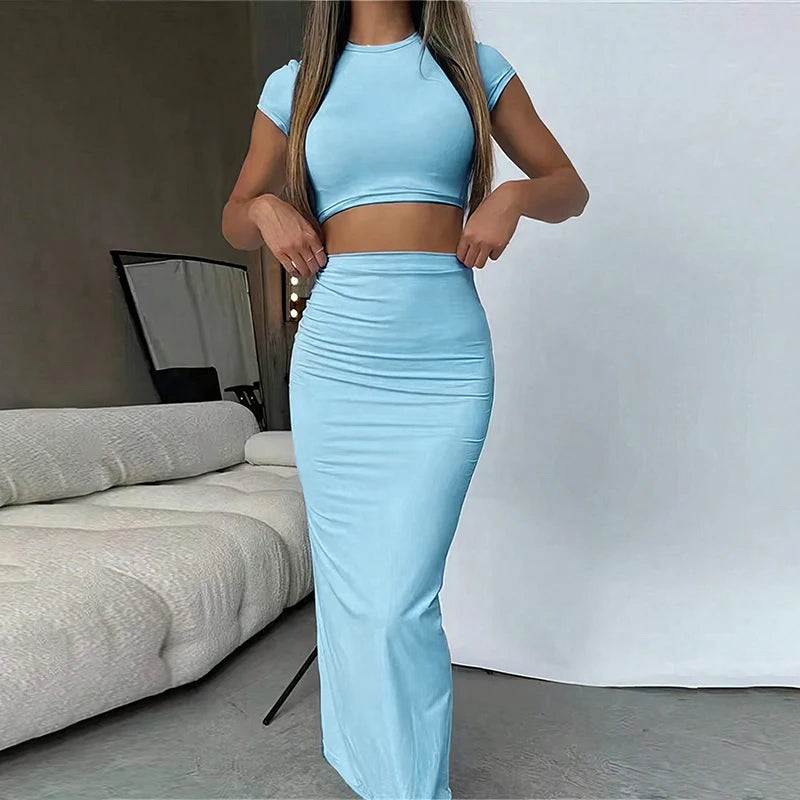 Bodycon Maxi Skirt Two-piece 